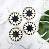 Black Bone Inlay Coasters